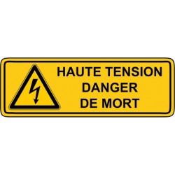 Haute tension danger de mort
