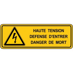 Haute tension defesne d'entrer danger de mort