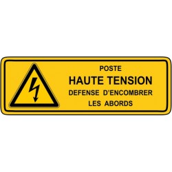 Porte haute tension defense d'encombrer les abords