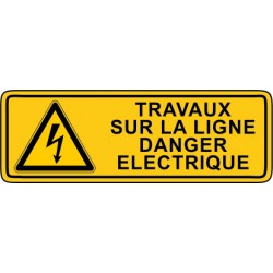 Travaux sur la ligne danger electrique