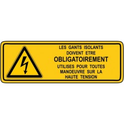 Les gants isolants doivents etre obligatoirement utilises pour toutes manœuvre sur la haute tension