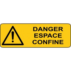 Danger espace confiné