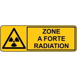 Zone a forte radiation