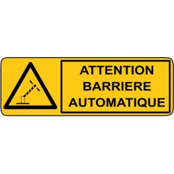 Attention barrière automatique