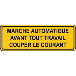 Marche automatique avant tout travail