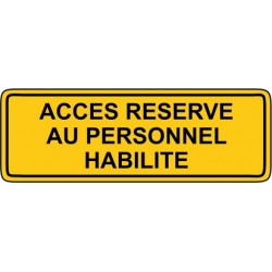 Accès reservé au personnel habilité