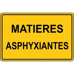 Matière asphyxiante