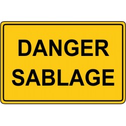 Danger sablage