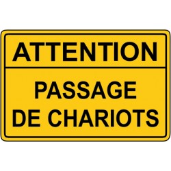 Attention passage de chariots