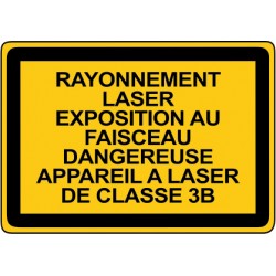 Rayonnement laser ne pas regarder dans le faisceau appareil a laser de classe 3B