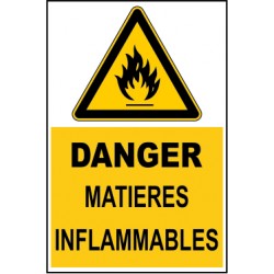 Danger matière inflammable