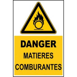 Danger matière comburante