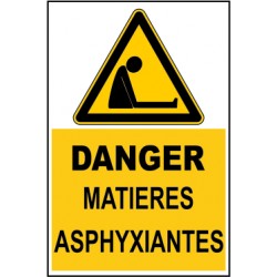 Danger matière asphyxiantes