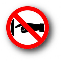 Interdiction de toucher