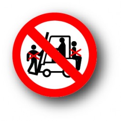 Interdit de transporter des personnes