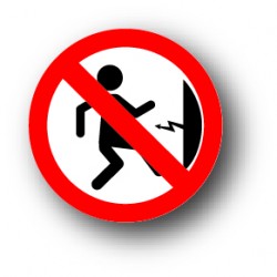 Interdiction d'approcher risque d'electrocution
