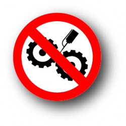 Interdiction de nettoyer en marche