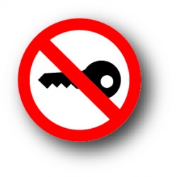 Interdiction de mettre le contact