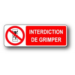 Interdiction de grimper