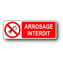 Arrosage interdit