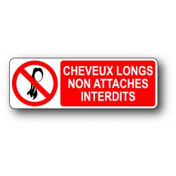 Cheveux longs non attaches interdits