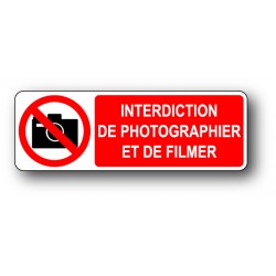 Interdiction de photographier et de filmer