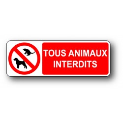 Tous animaux interdits