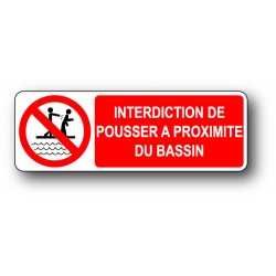 Interdiction de pousser a proximité du bassin