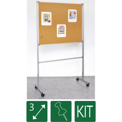 Tableau sur piétement double