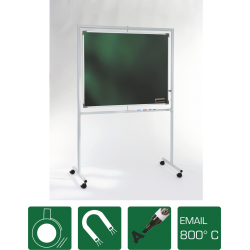Tableau rotatif axe vertical - Blanc/Vert