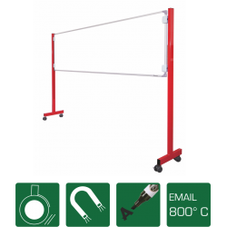 Piste graphique sur pieds - Rouge (RAL 3020)