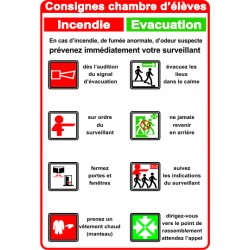 Consignes chambre d'élèves