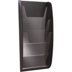 Porte-brochures NATH - 3 A4 - Noir