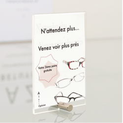 Porte-visuel à plot central - A5