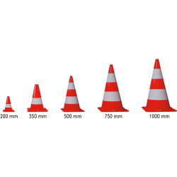 Cônes de signalisation Rétroréfléchissant