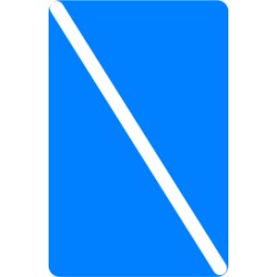 Fin d'interdiction ou d'une obligation valable pour un seul sens de navigation ou fin de restriction