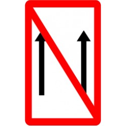 Interdiction de tout dépassement