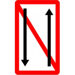 Interdiction de croiser et de dépasser