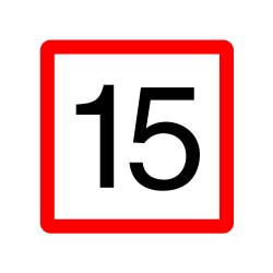 Obligation de ne pas dépasser la vitesse indiquée
