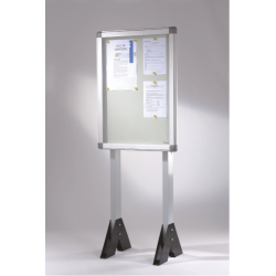Vitrine d’intérieur Aludra piétement double