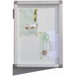 Vitrine d’intérieur Aludra fixation drapeau