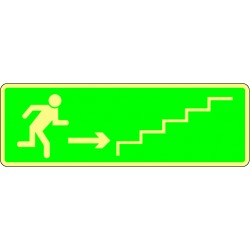 Escalier de secours montant droite