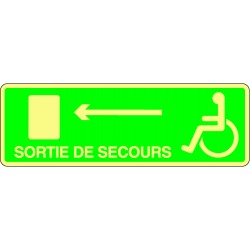 Sortie de secours handicapé à gauche