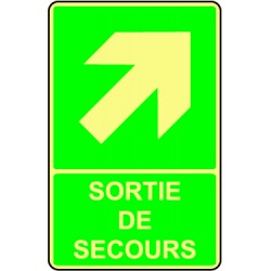 Sortie de secours haut droite