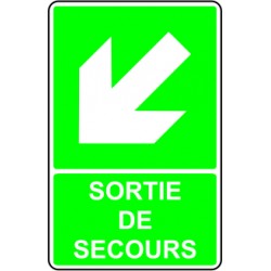 Sortie de secours bas gauche