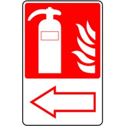 Extincteur à gauche