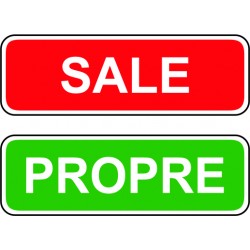 Sale / propre