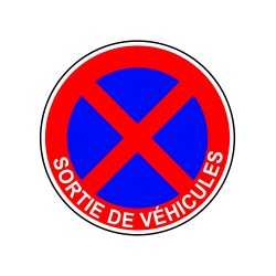 Interdiction de stationner ou de s'arrêter sortie de véhicule