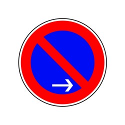 Interdiction de stationner à droite