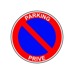 Interdiction de stationner parking privé